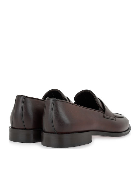 Leder Herren Mokassins in Braun Farbe