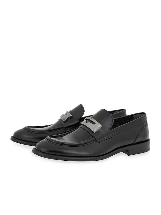 Leder Herren Mokassins in Schwarz Farbe