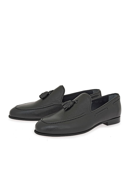 Leder Herren Mokassins in Schwarz Farbe