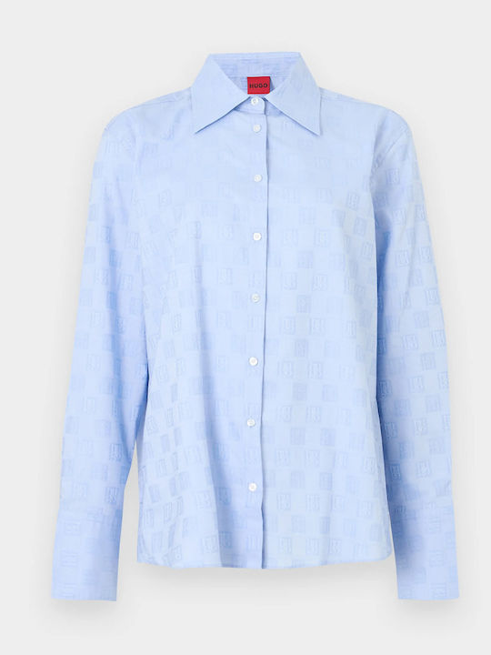 Women's Long Sleeve Shirt Light Blue