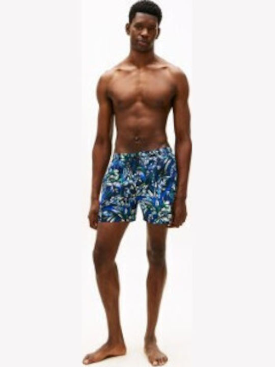 Men's Swimwear Shorts Blue Floral