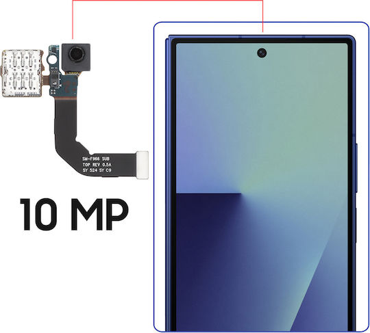 Samsung Original Cameră Frontală Sub Ecran 10mp Galaxy Z Fold7 Cititor Nano Sim Negru