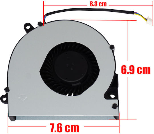 Laptop Fan Cpu Cooling Fan Asus X75a Xj4 X75vd X75 F75a X75vd-ty056v X75vd-ty001v X75a-ty159h X75a-ty128h F75a-ty037d F75a-ty039v Ksb06105hb 4pin Code 81637