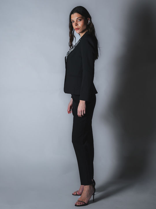 Sotris Long Women's Blazer Black