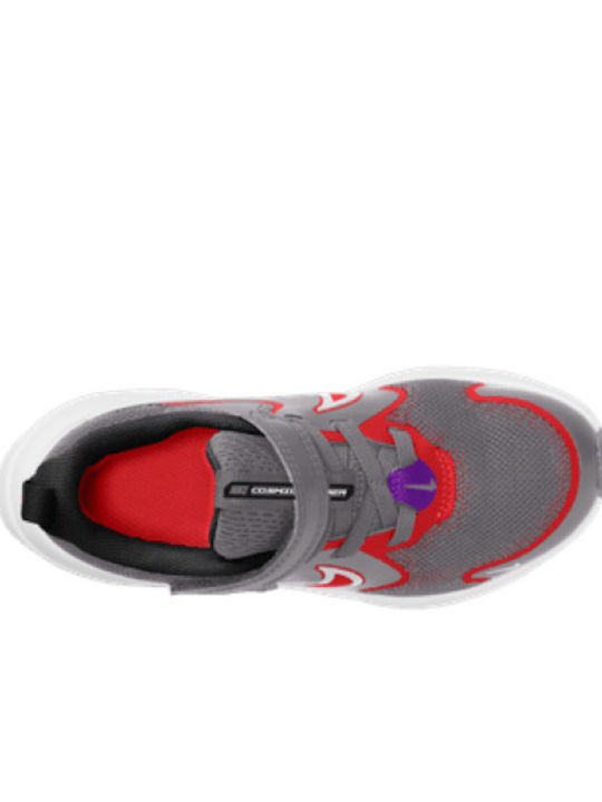 Cosmic Runner Kids Sports Shoes Running with Hoop & Loop Closure Gray