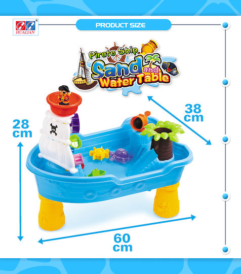 Set De Joacă Cu Apă Și Nisip Pentru Copii Matadi Mărime 28 X 60 X 38 Cm Include Set Complet Accesorii Specifice Navă Pirat