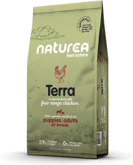 Naturea Terra 12кг Суха Храна без Глутен за Възрастни Кучета с Пилешко