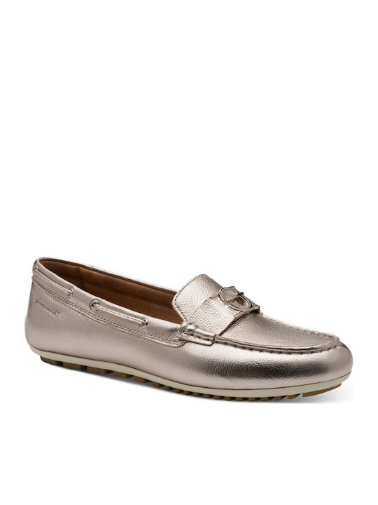 Women's Moccasins in Gold Color
