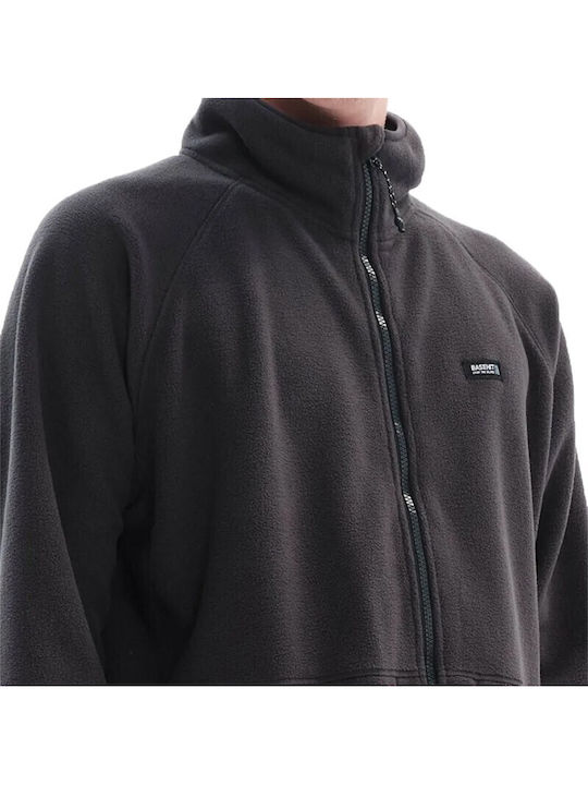 Ανδρική Ζακέτα Fleece Σκούρο Γκρι