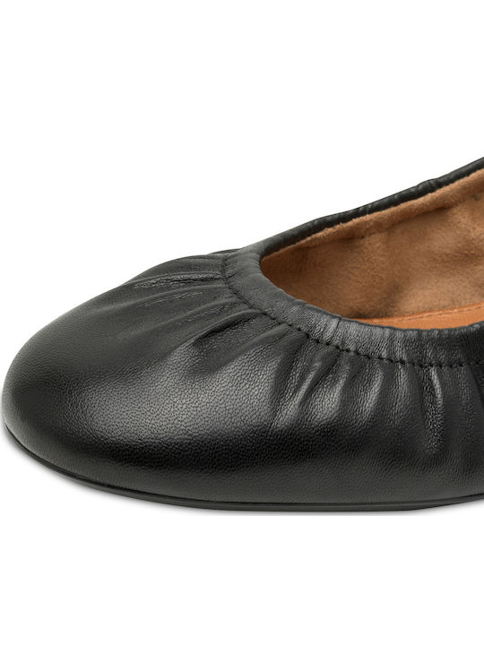 Leather Ballerinas Black