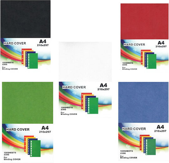 Dokumentablatt Abdeckungen A4 Größe Texturiertes Karton 230g/m² Pack 100 Stücke