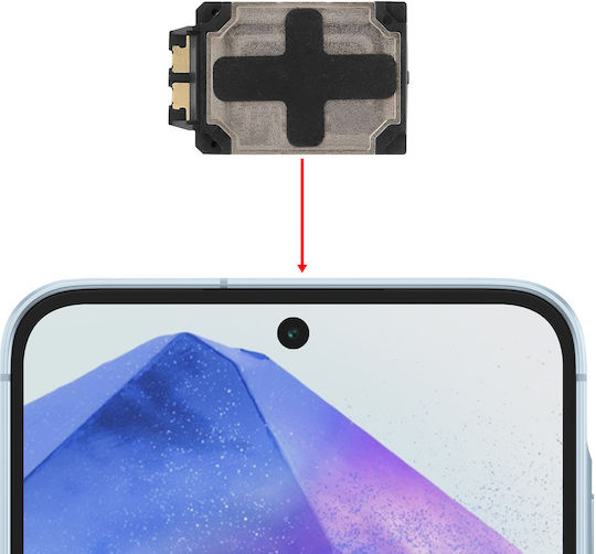 Clappio Difuzor Compatibil Samsung Galaxy A55 Modul Audio Sunet Clar Negru