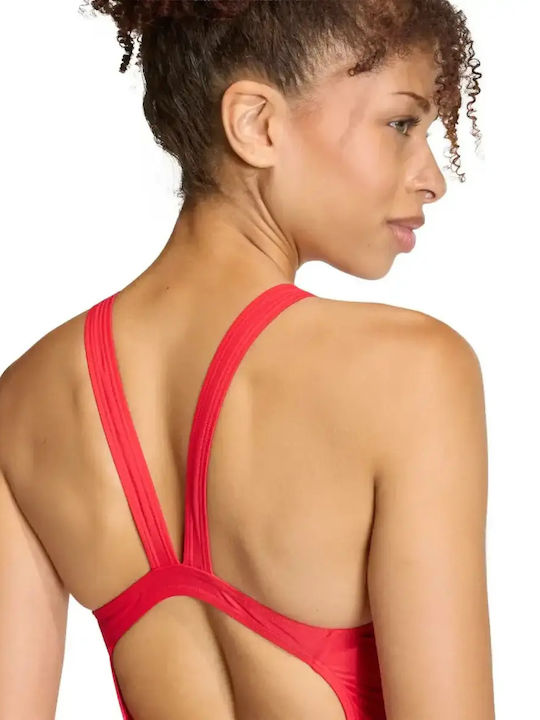 Essentials V-back Αθλητικό Ολόσωμο Μαγιό Κόκκινο