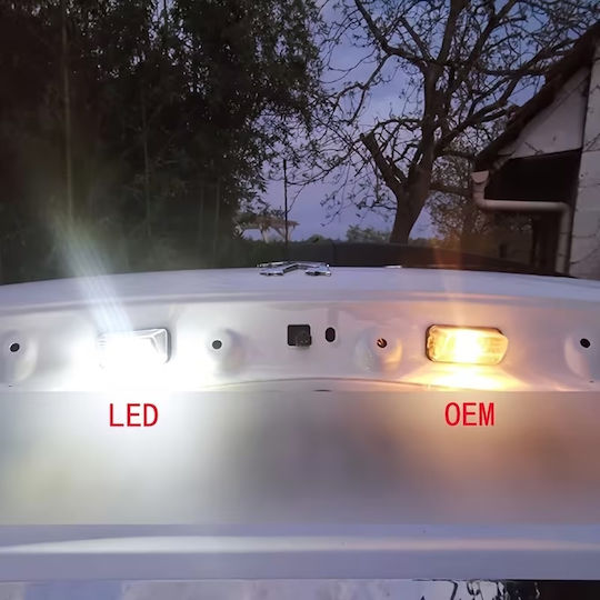 Best-Ka Светлини за регистрационната табела LED за Citroen C3 / C4 / C5 / Berlingo / Xsara / Saxo / C3 Picasso / C4 Picasso / Xsara Picasso 2бр