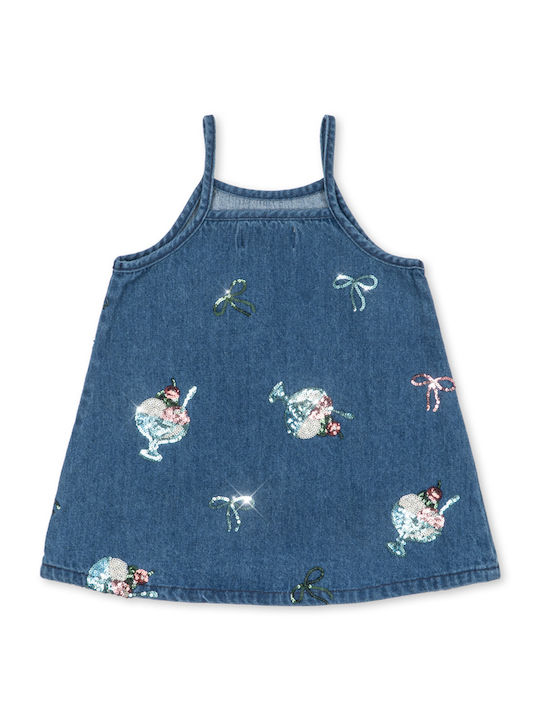 Kids Dress Sleeveless Denim Set with Top Gelato