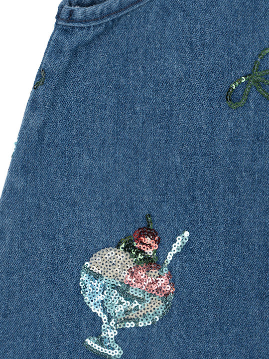 Kids Dress Sleeveless Denim Set with Top Gelato