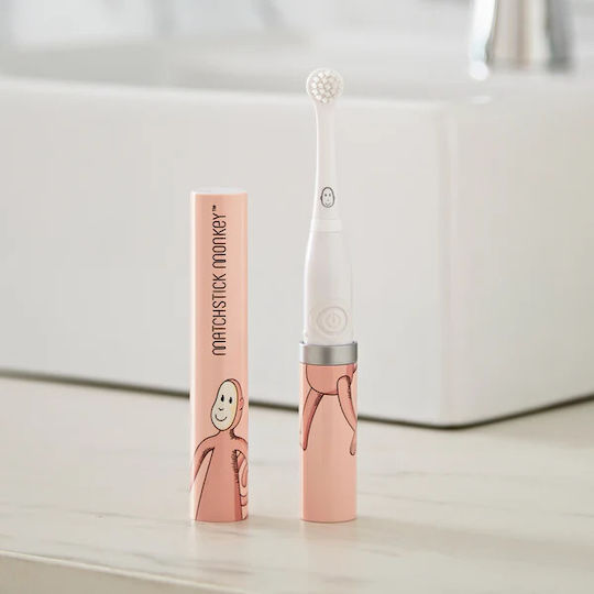 Matchstick Monkey Παιδική Ηλεκτρική Οδοντόβουρτσα για 3m+ με Θήκη Ταξιδίου