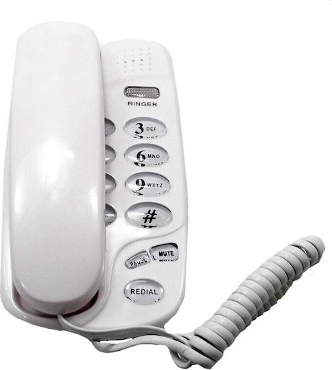 Corded Phone Office White