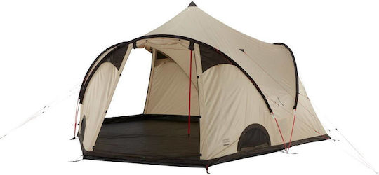 Grand Canyon Black Knob 10 Cort De Camping Tip Teepee Bej 4 Anotimpuri Pentru 8 Persoane 510x450x250cm