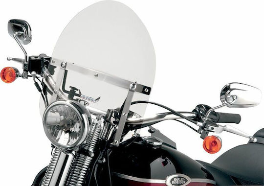 Slipstreamer Mini Police Hd-0-c Xlh 883 88-03 Kawasaki Vn 900 06-16 Harley Davidson Xl 1200 C 96-16 88-09 800 95-06 Transparent Motorcycle Windshield