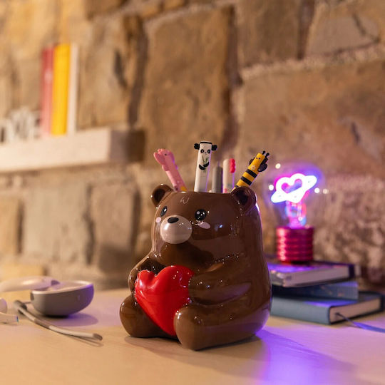 Legami Suport Pentru Creioane Ceramic Desk Friends Teddy Bear