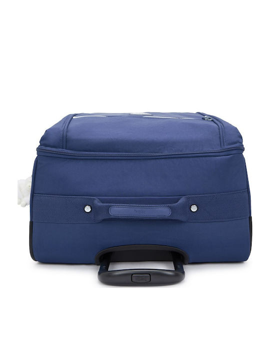 Kipling Large Casual Blue Travel Suitcase with 4 Wheels Height 72cm