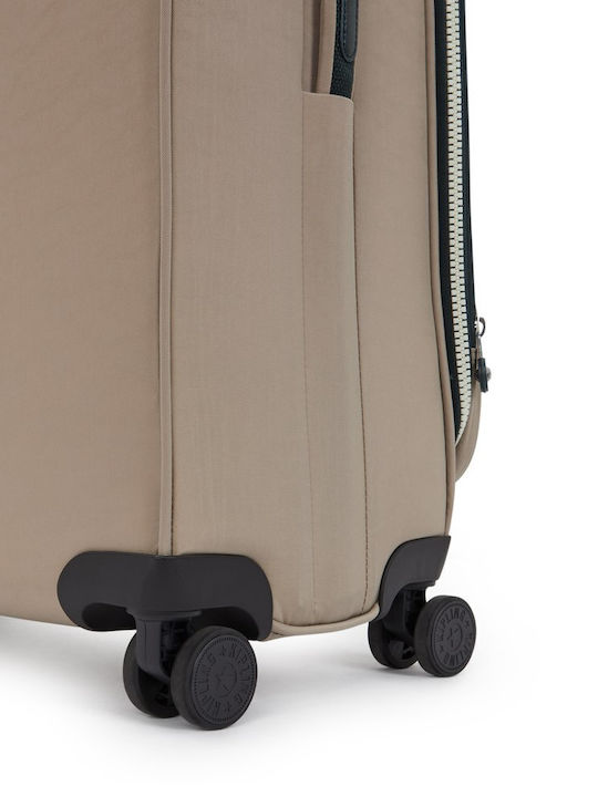 Kipling Youri Spin L Μεγάλη Βαλίτσα Ταξιδίου Υφασμάτινη Soft Taupe Combo με 4 Ρόδες Ύψους 76εκ.