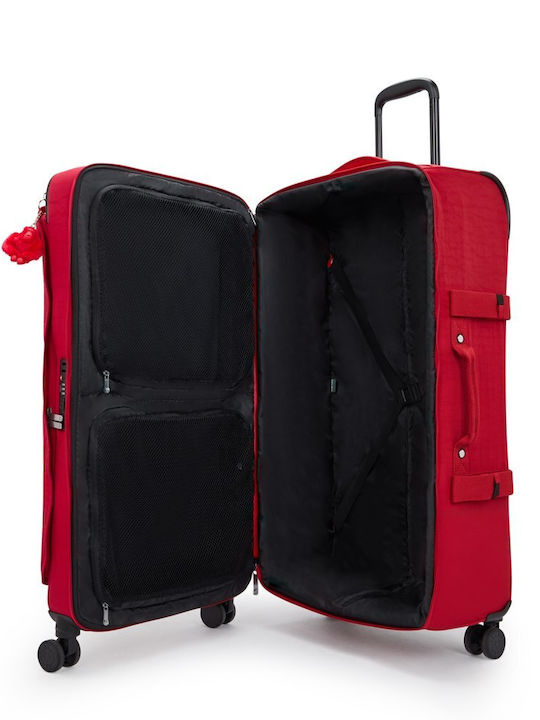 U.S. Polo Assn. Μεγάλη Βαλίτσα Ταξιδίου Ruby Red με 4 Ρόδες Ύψους 78εκ.