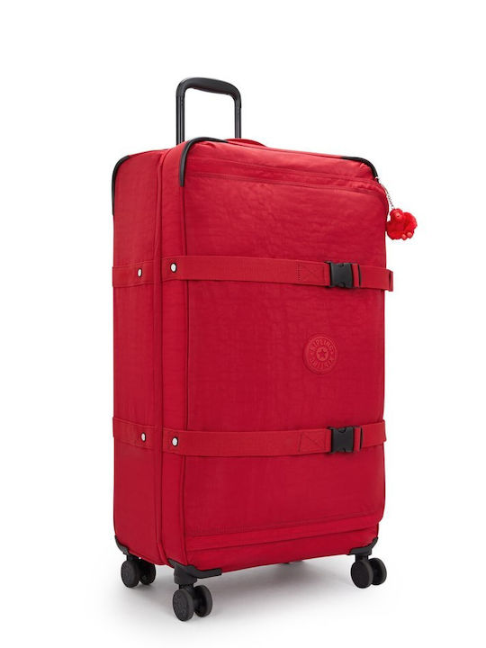 U.S. Polo Assn. Μεγάλη Βαλίτσα Ταξιδίου Ruby Red με 4 Ρόδες Ύψους 78εκ.