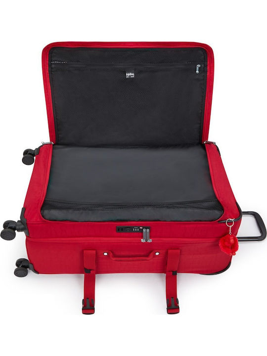 U.S. Polo Assn. Μεγάλη Βαλίτσα Ταξιδίου Ruby Red με 4 Ρόδες Ύψους 78εκ.