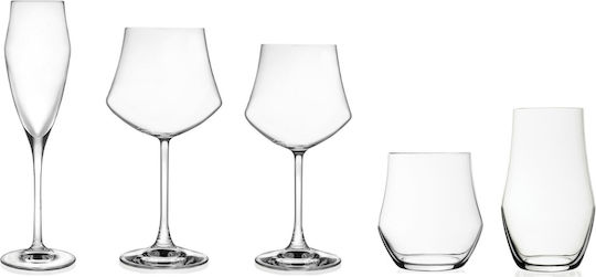 RCR Set of Glasses for White and Red Wine made of Crystal Stemmed 430ml 30pcs