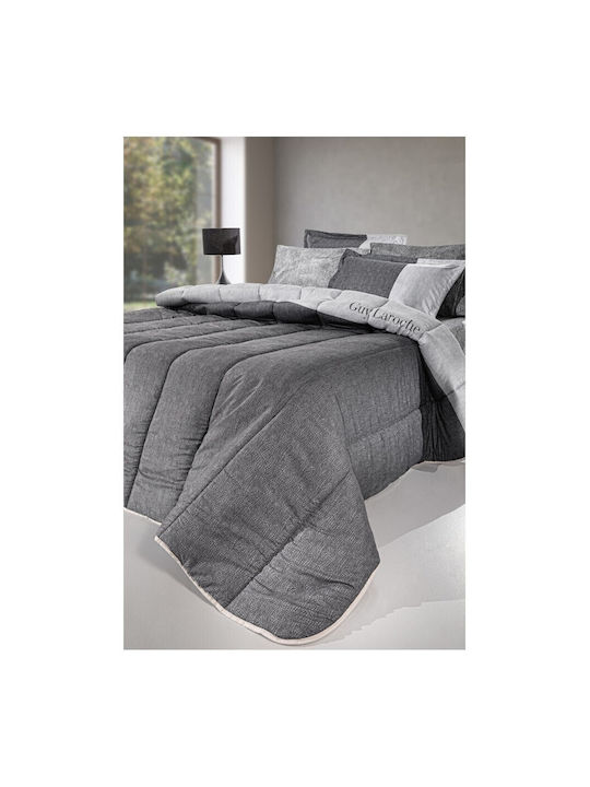 Guy Laroche Doppelbettdecke 220x240cm Safari Anthrazit 530 GSM