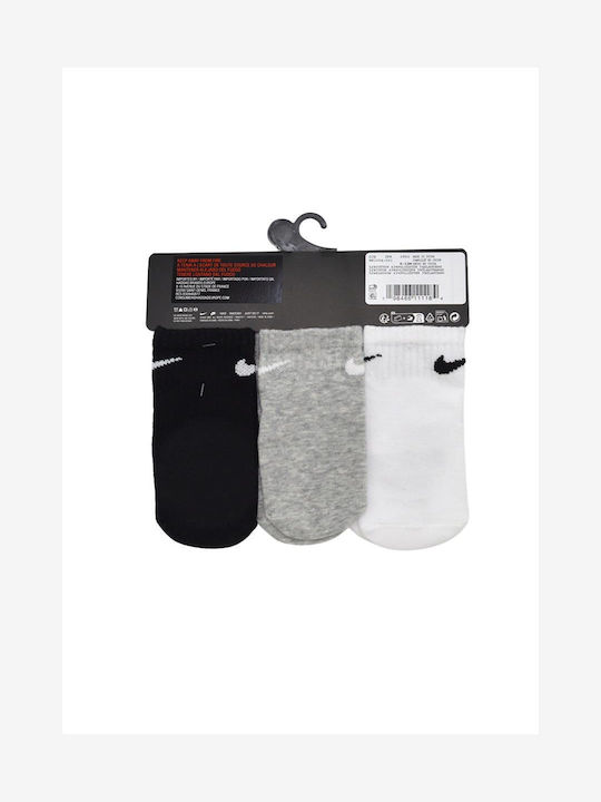 Nike Παιδικές Κάλτσες Αθλητικές 47-012-0004 Πολύχρωμες 3 Ζευγάρια