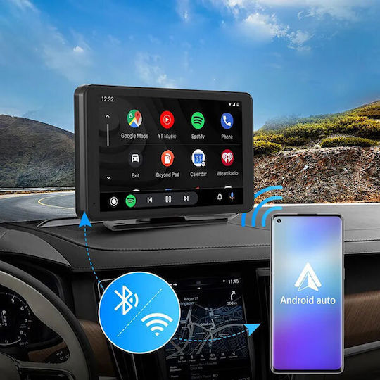 Digital IQ Οθόνη 7" για Ταμπλό Αυτοκινήτου με Apple-CarPlay