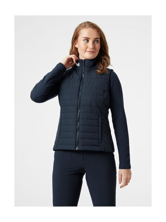 Insulator 2.0 Κοντό Γυναικείο Αμάνικο Puffer Μπουφάν για Χειμώνα Navy Μπλε