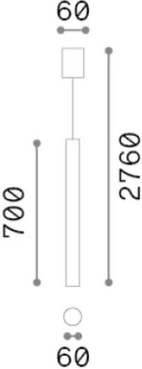 Ideal Lux Κρεμαστό Φωτιστικό 6x6εκ. Ideal Lux Κρεμαστό Φωτιστικό 6x6εκ.