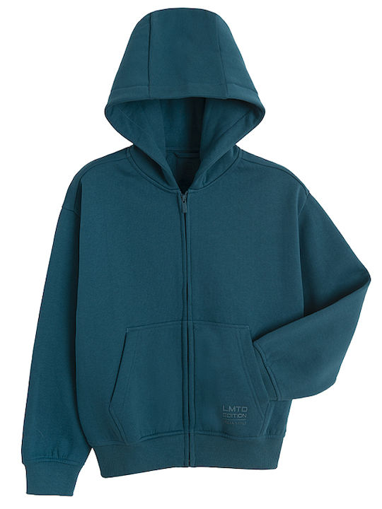Kinder-Sweatshirt Strickjacke mit Kapuze Grüne