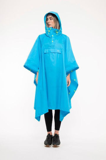 MAC In a Sac Poncho Neon Jagd-Regenbekleidung Hellblau