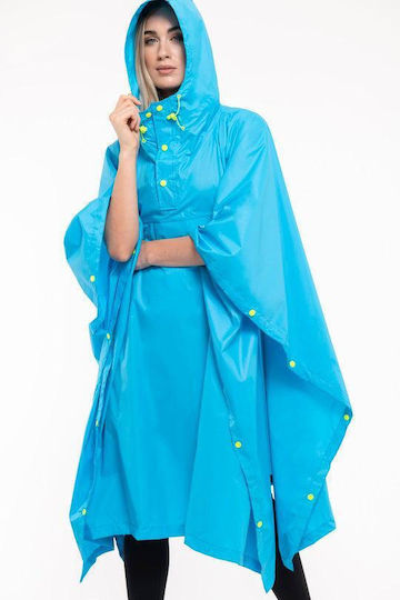 MAC In a Sac Poncho Neon Jagd-Regenbekleidung Hellblau