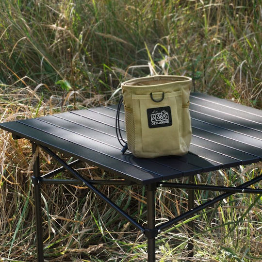 Offlander Τραπέζι για Camping Πτυσσόμενο 70x70cm Μαύρο