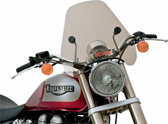 Slipstreamer Windshield Spitfire S-06-t-chr Harley Davidson Xlh 883 88-03 En 650 Abs 15-23 Kawasaki Vn 800 95-06 900 06-16 Triumph Speedmaster 865 05-16 Grey