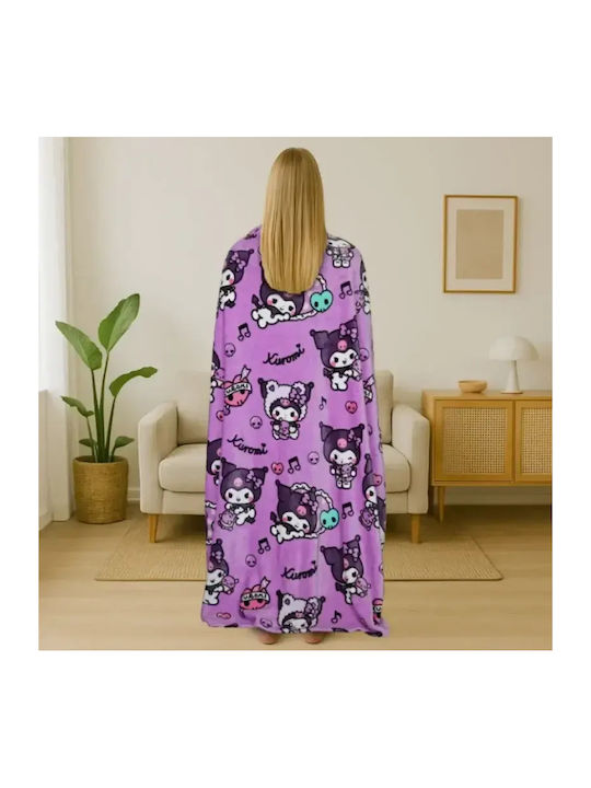 Lavatelli Pătură Polar Fleece Canapea 130x170 cm Violet