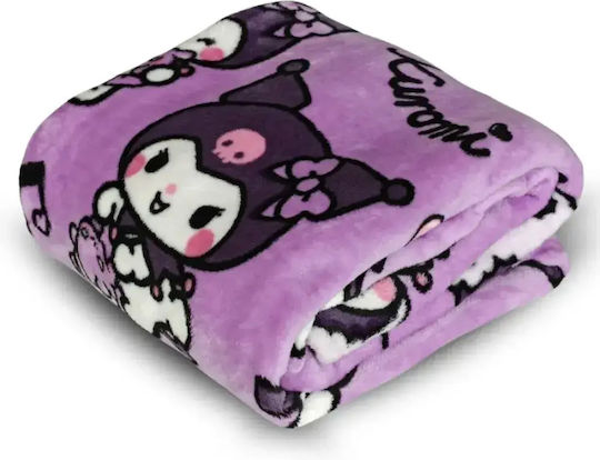 Lavatelli Κουβέρτα Fleece Καναπέ 130x170εκ. Μωβ