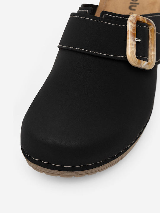 Mules mit Absatz in Beige Farbe