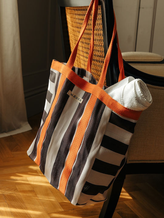 Μεγάλη Τσάντα Ώμου Everywhere Bag Orange White Aubergine Maegen Μεγάλη Τσάντα Ώμου Everywhere Bag Orange White Aubergine Maegen