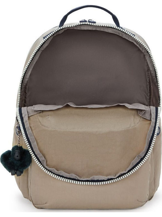 Kipling Σχολική Τσάντα Πλάτης Μπεζ