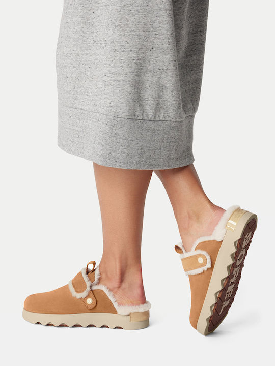 Wildleder Hausschuhe Damen Braun