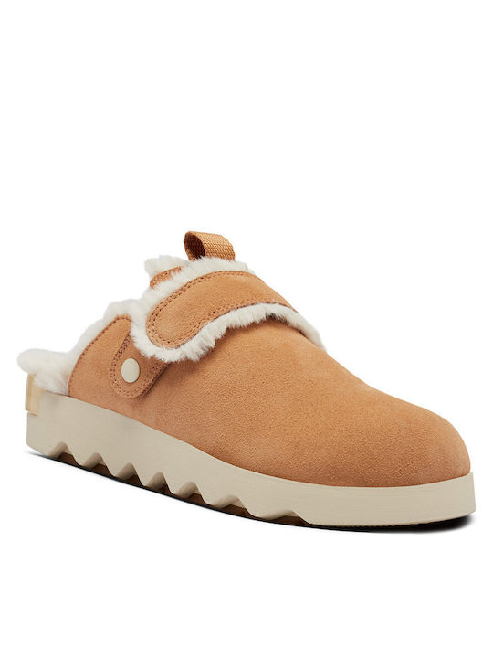 Wildleder Hausschuhe Damen Braun