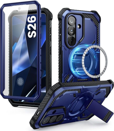 Supcase Back Cover Silicone / Plastic / Tempered Glass Blue (Galaxy S26)