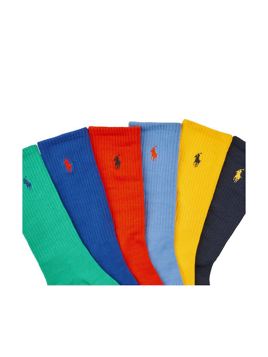 Ralph Lauren Ανδρικές Κάλτσες Πολύχρωμες 6Pack